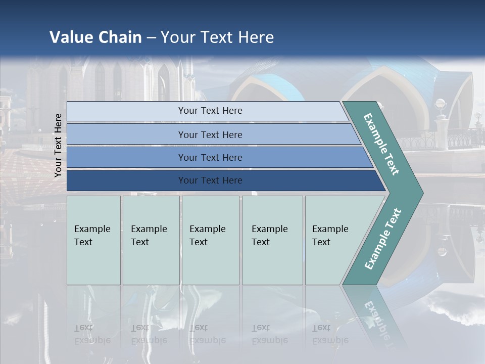 Reflection Gold Serene PowerPoint Template