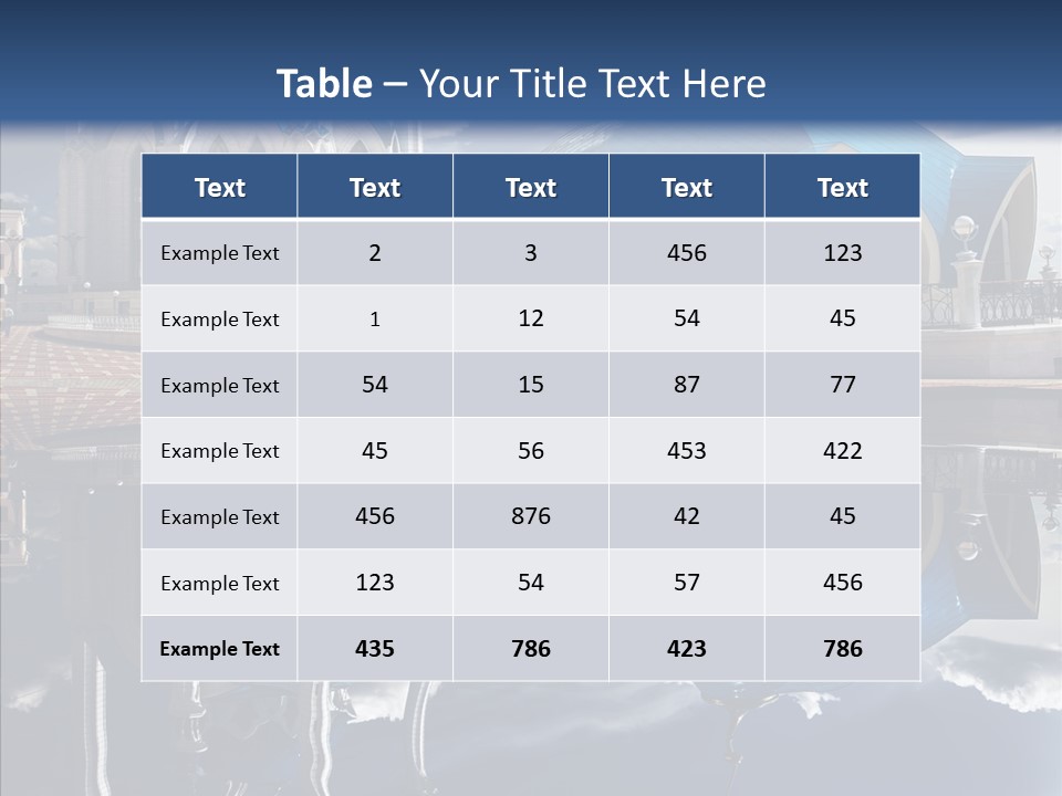 Reflection Gold Serene PowerPoint Template