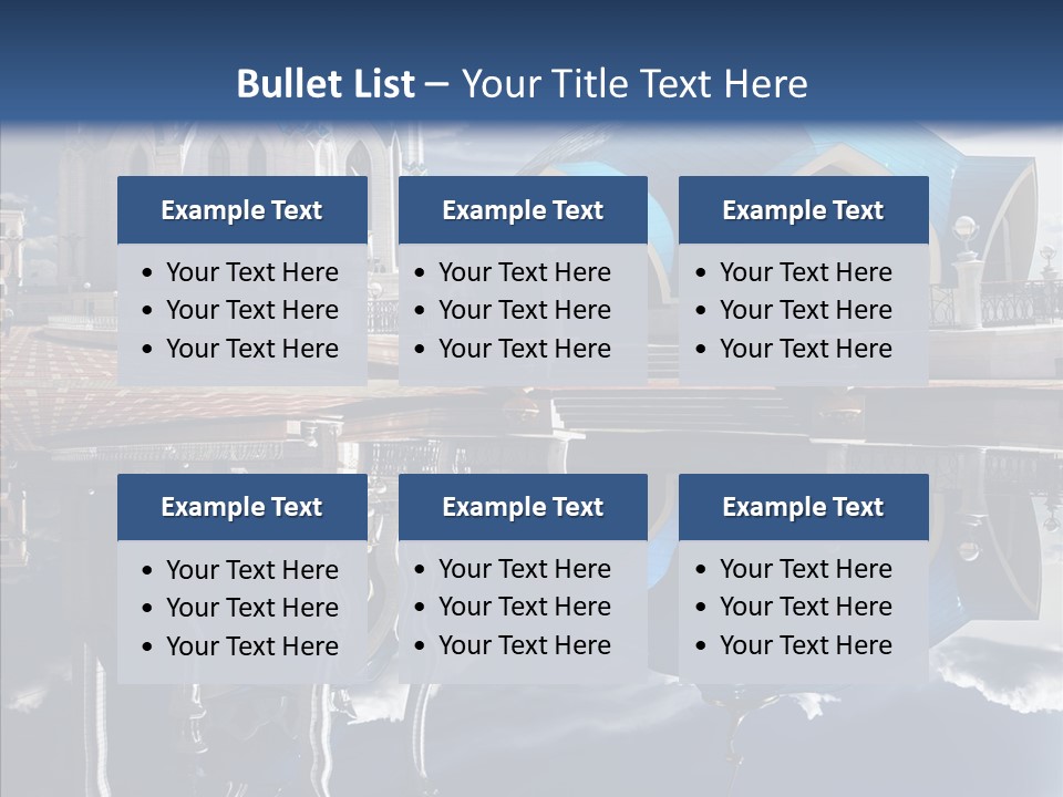 Reflection Gold Serene PowerPoint Template