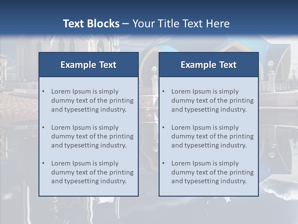 Reflection Gold Serene PowerPoint Template