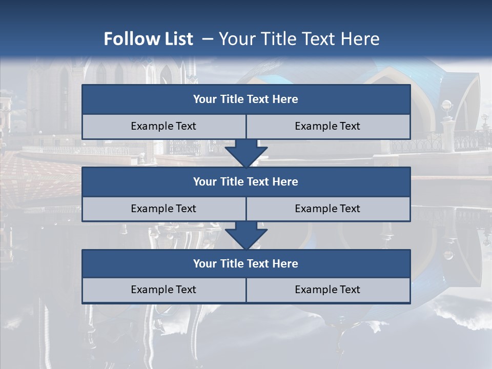 Reflection Gold Serene PowerPoint Template