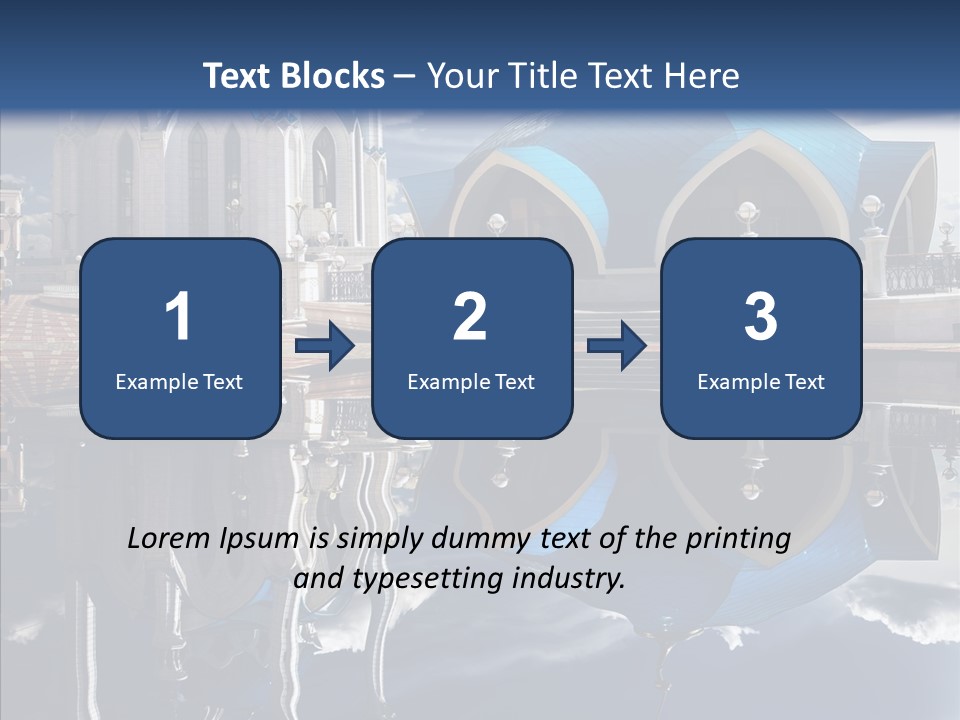 Reflection Gold Serene PowerPoint Template