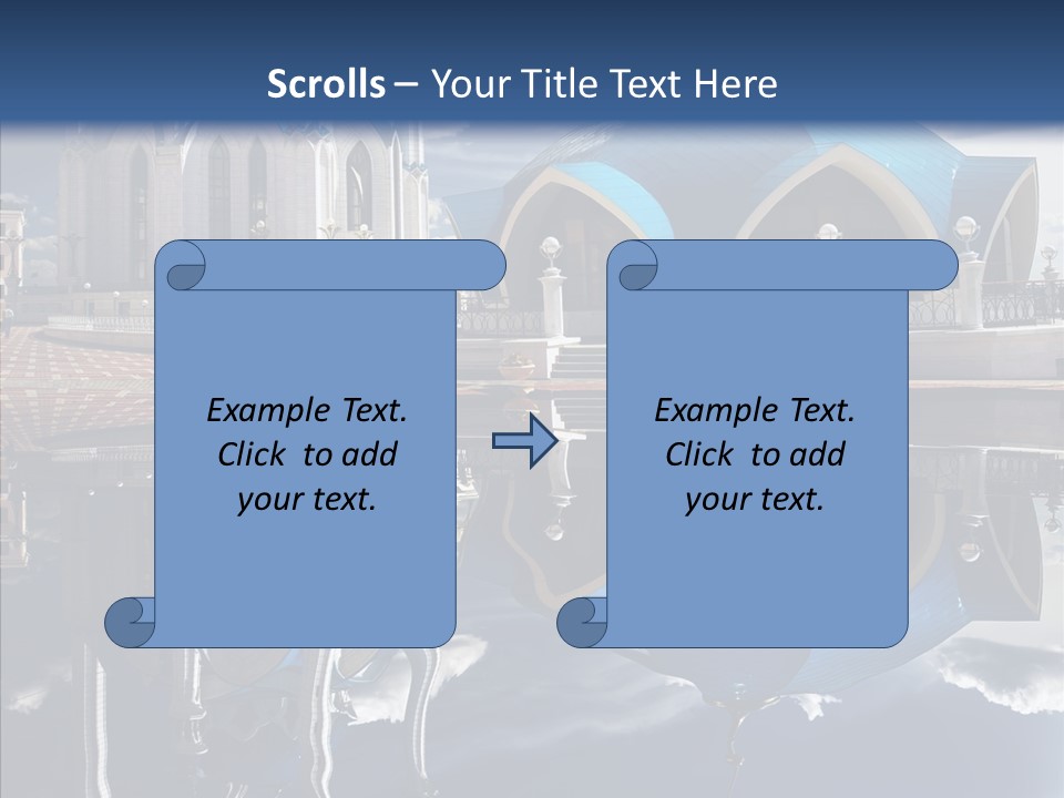Reflection Gold Serene PowerPoint Template