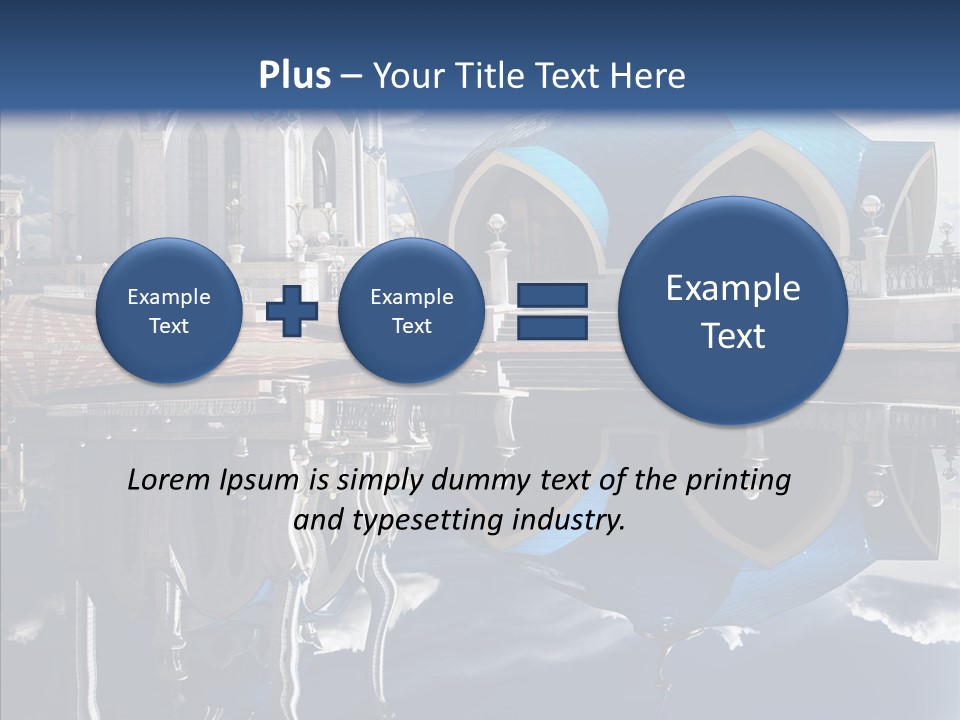 Reflection Gold Serene PowerPoint Template