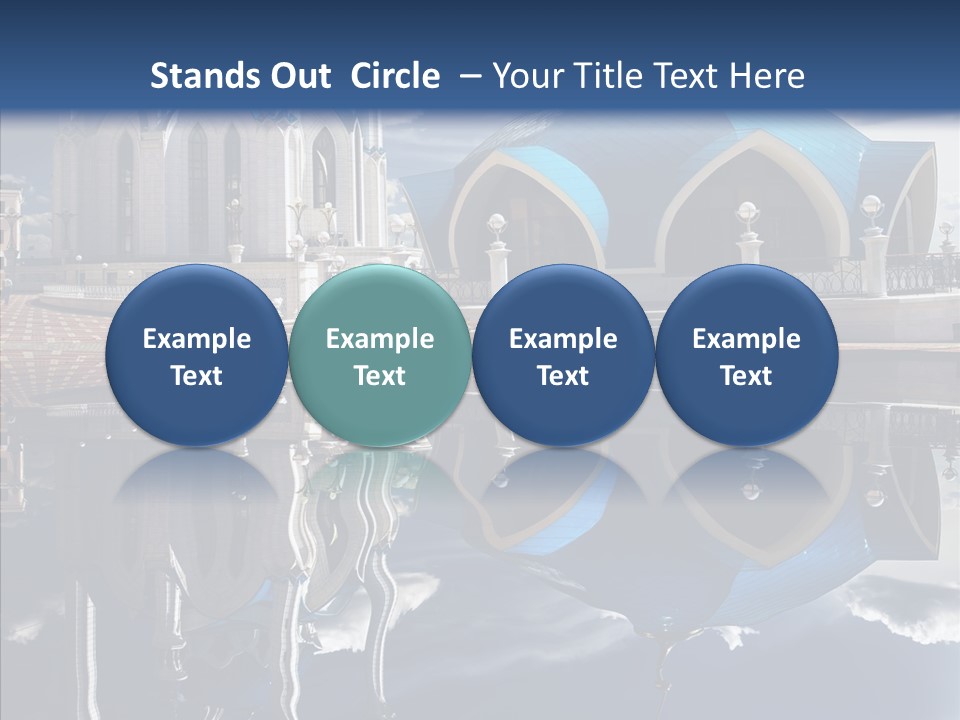 Reflection Gold Serene PowerPoint Template