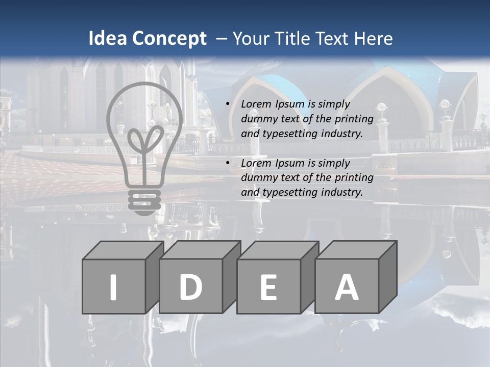 Reflection Gold Serene PowerPoint Template