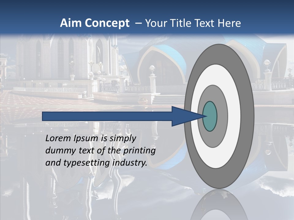 Reflection Gold Serene PowerPoint Template