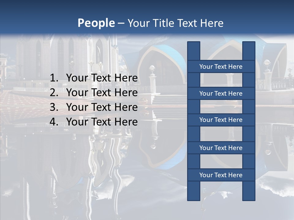 Reflection Gold Serene PowerPoint Template