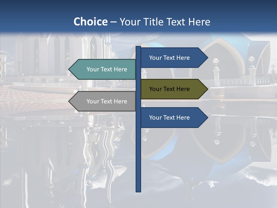 Reflection Gold Serene PowerPoint Template