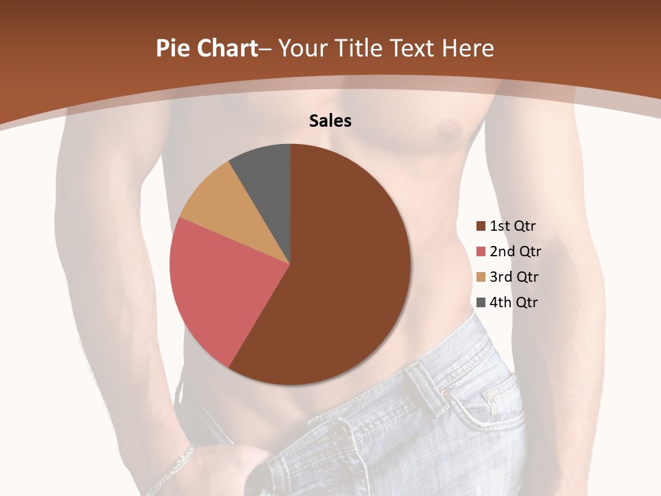 White Naked Strong PowerPoint Template