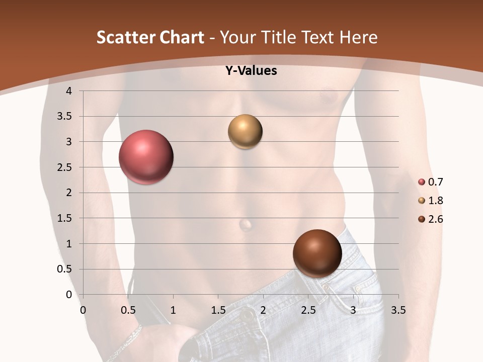 White Naked Strong PowerPoint Template