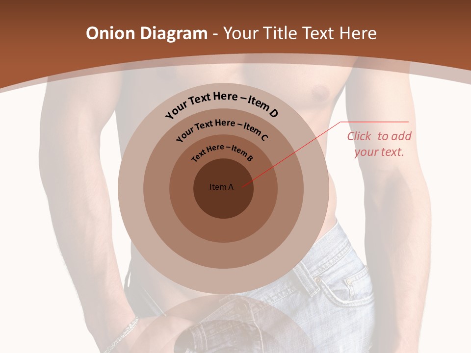 White Naked Strong PowerPoint Template