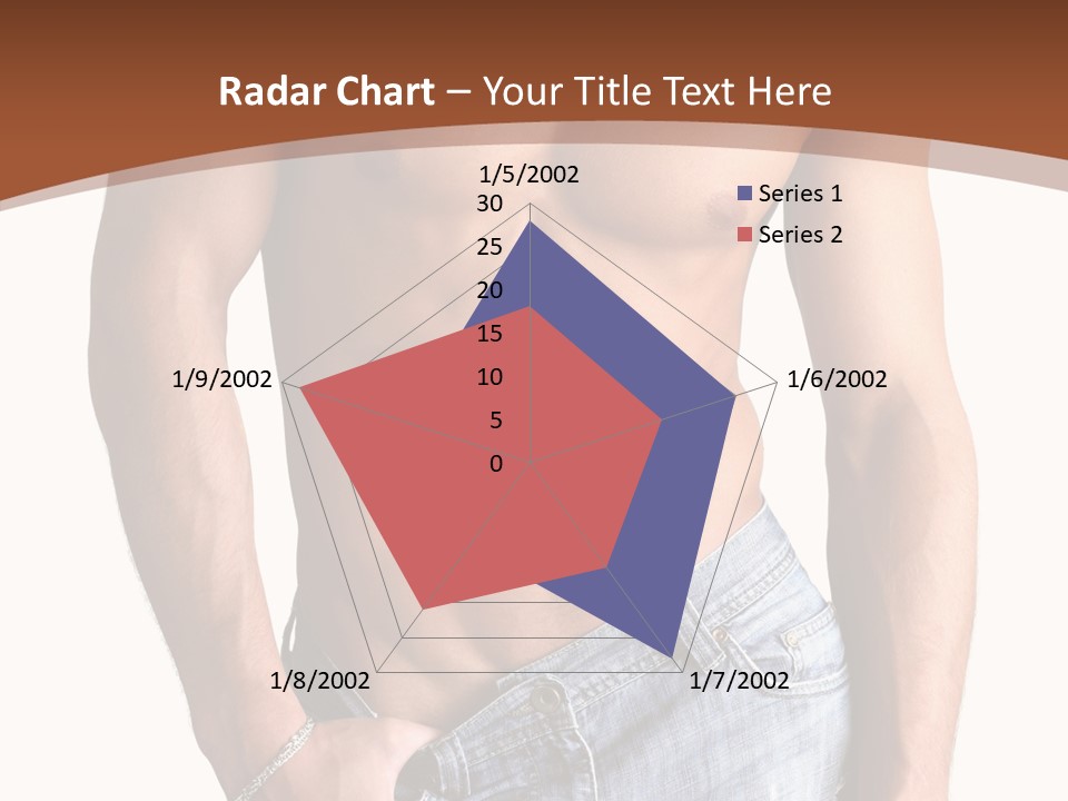 White Naked Strong PowerPoint Template