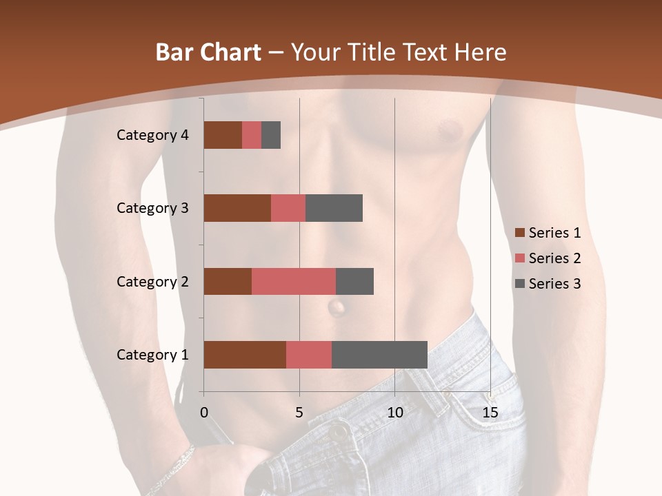 White Naked Strong PowerPoint Template