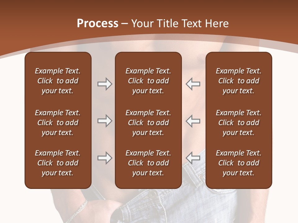 White Naked Strong PowerPoint Template