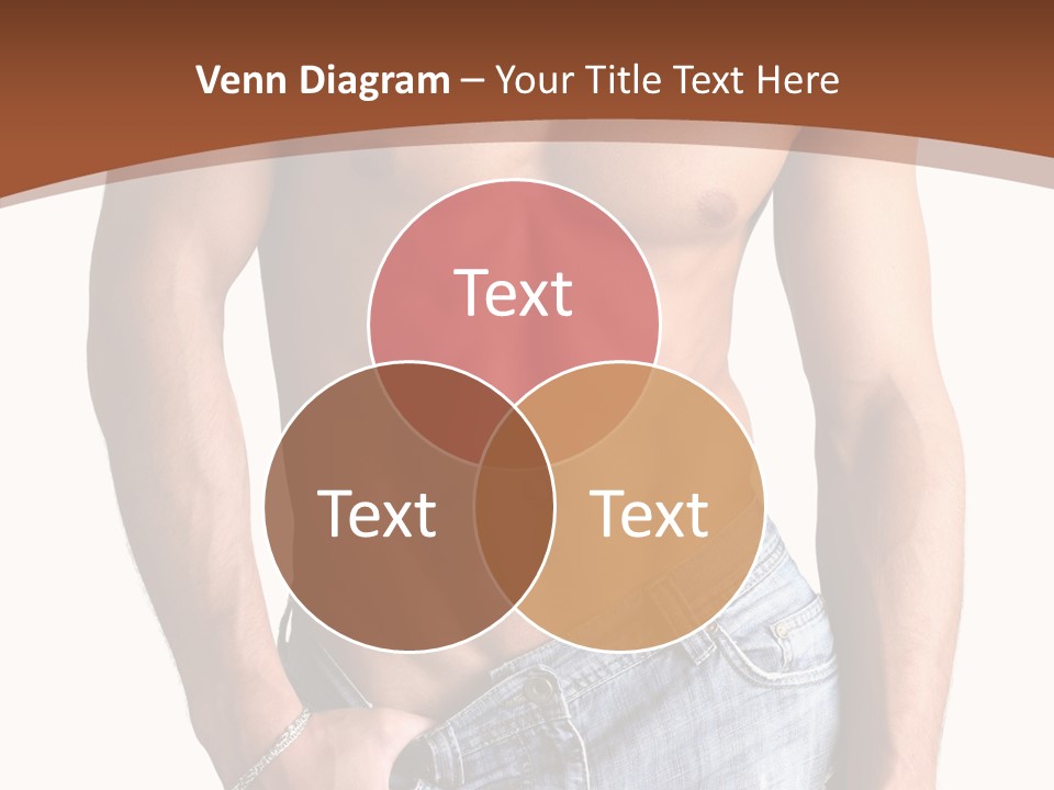 White Naked Strong PowerPoint Template