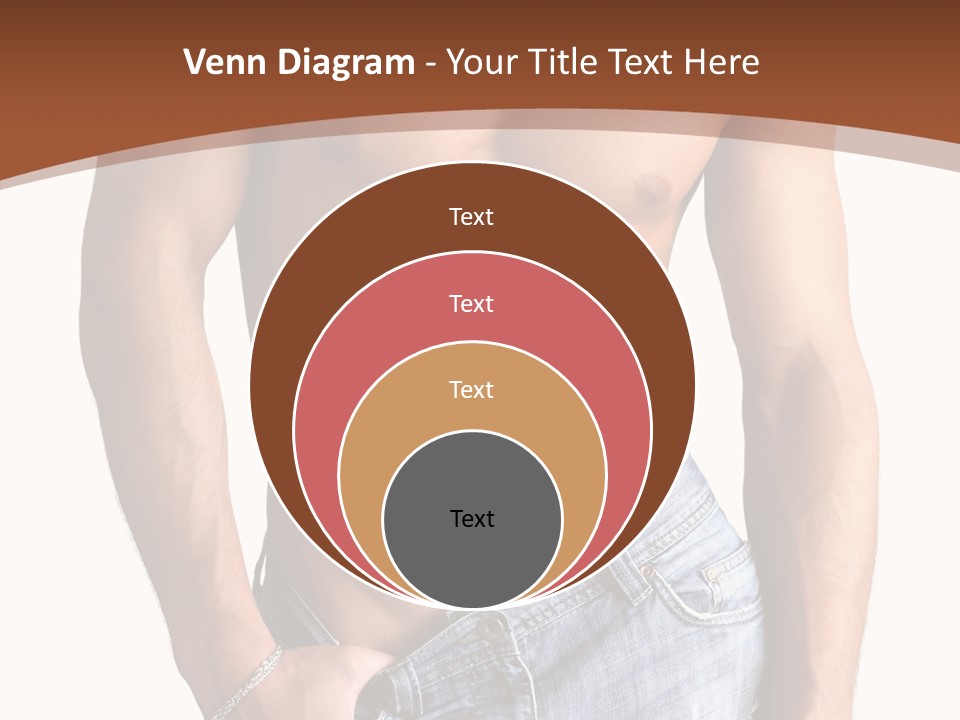 White Naked Strong PowerPoint Template