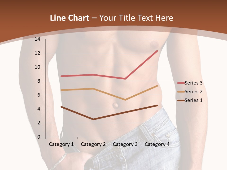 White Naked Strong PowerPoint Template