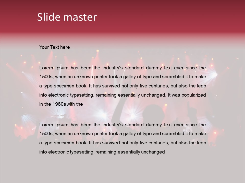 Dancefloor Volume Active PowerPoint Template