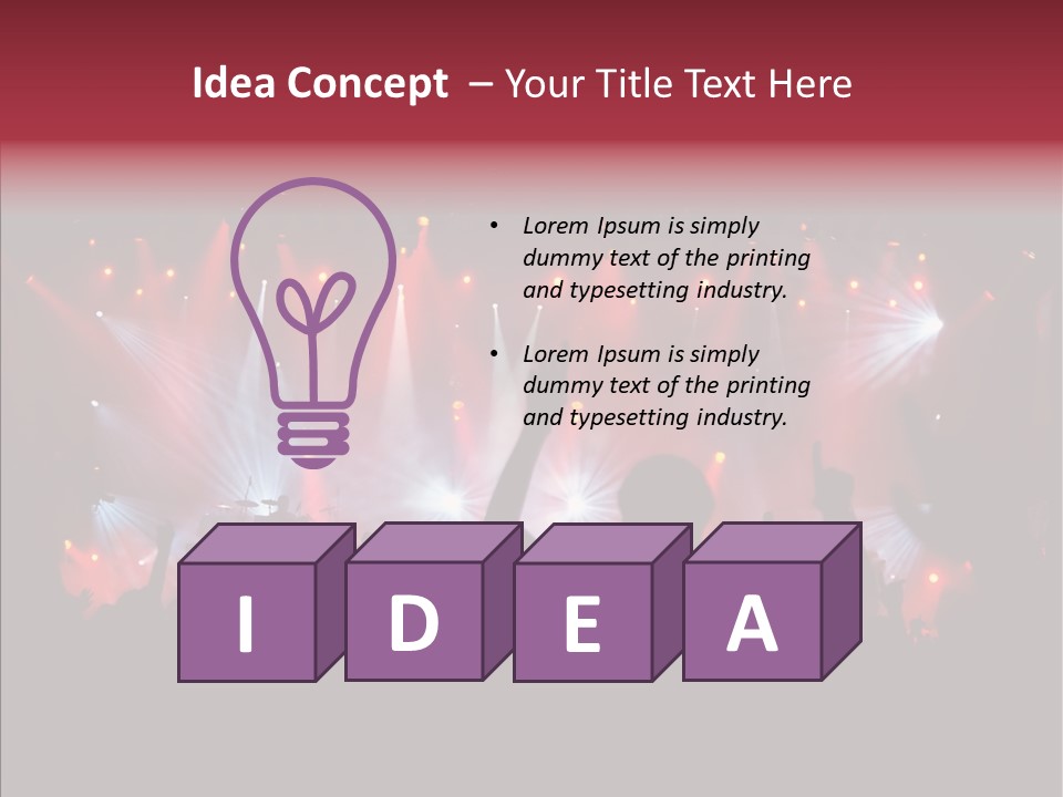 Dancefloor Volume Active PowerPoint Template