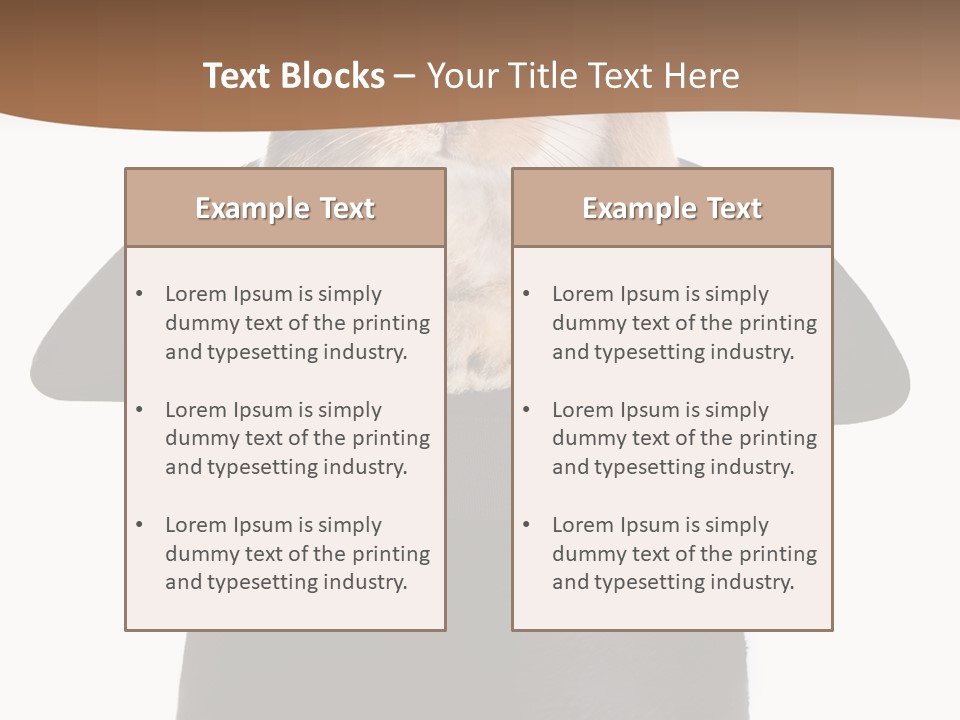 Furry Spring Easter PowerPoint Template