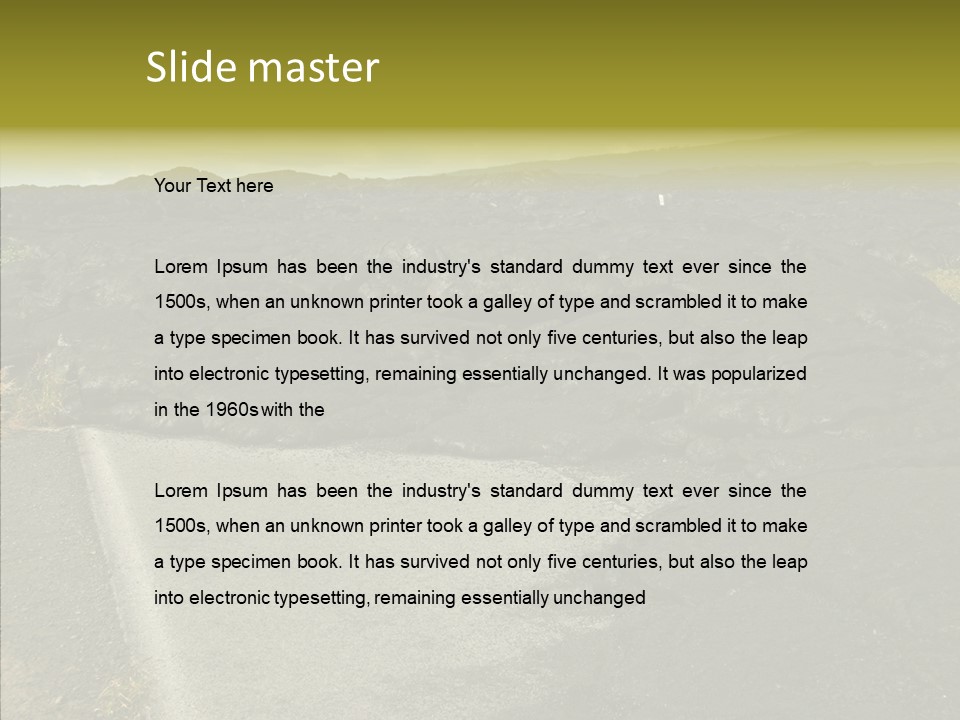 Concrete Park Attraction PowerPoint Template