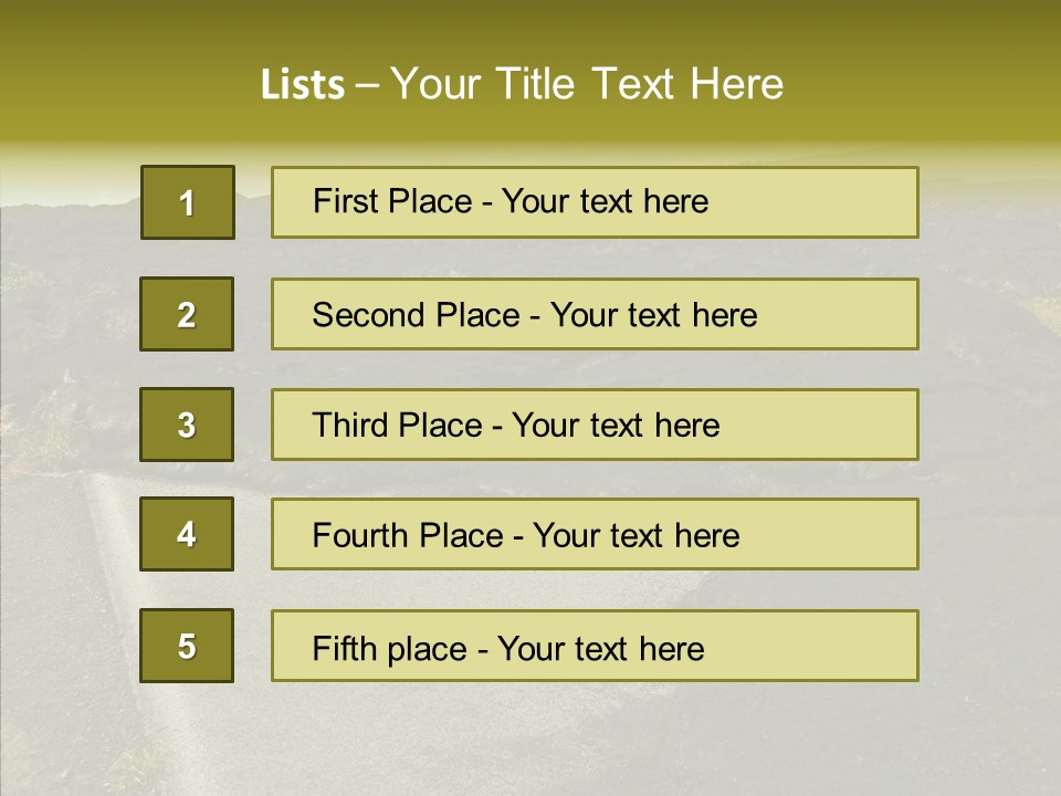 Concrete Park Attraction PowerPoint Template