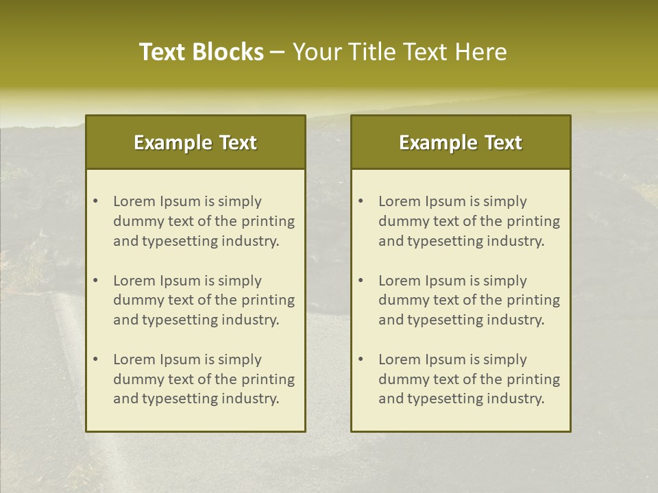 Concrete Park Attraction PowerPoint Template