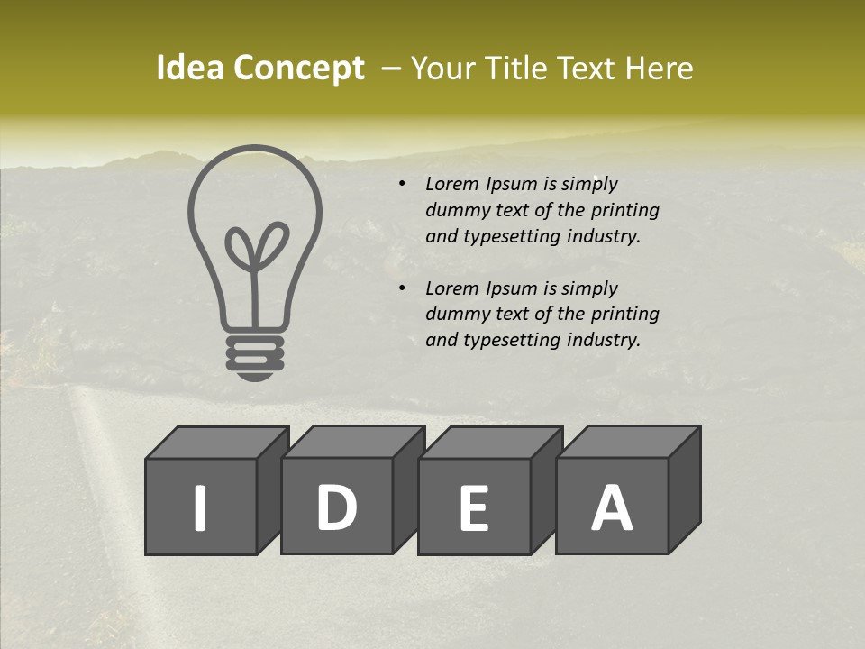 Concrete Park Attraction PowerPoint Template