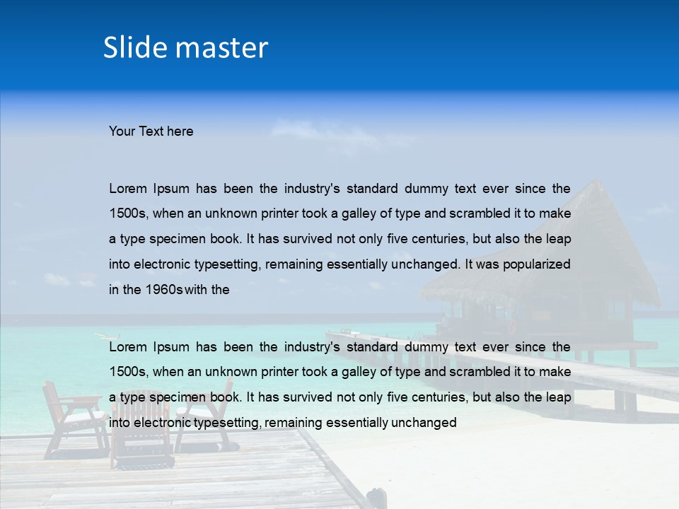 Resort Reef Seaside PowerPoint Template