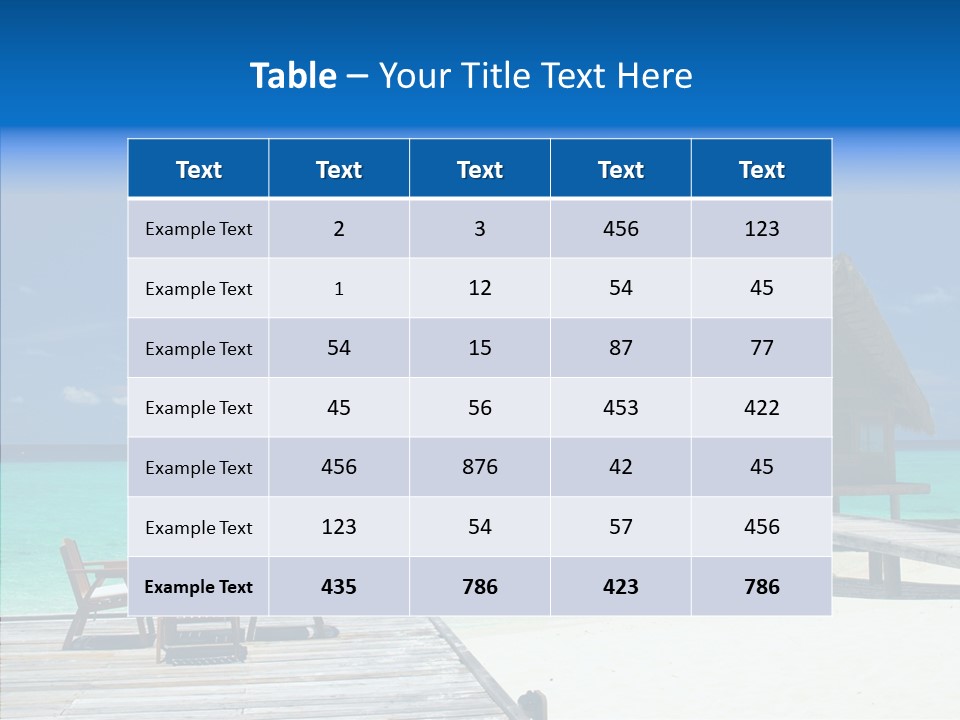Resort Reef Seaside PowerPoint Template