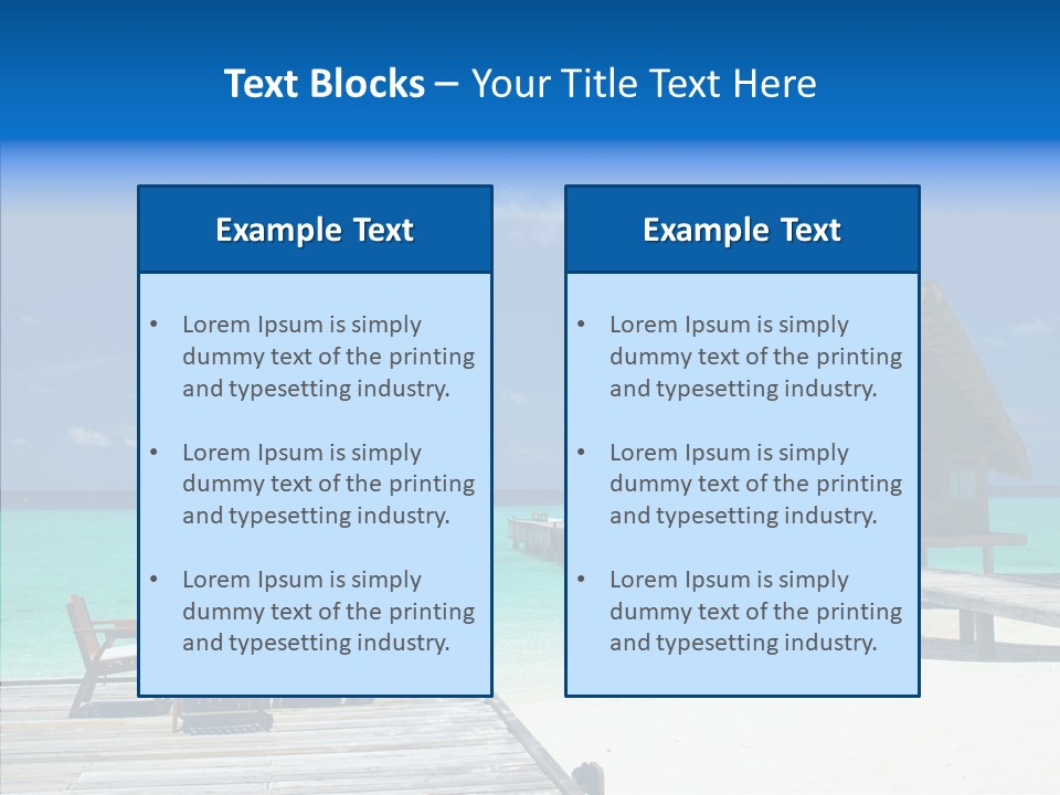 Resort Reef Seaside PowerPoint Template