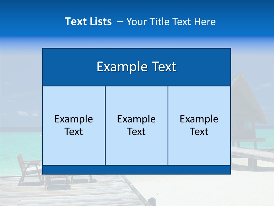 Resort Reef Seaside PowerPoint Template