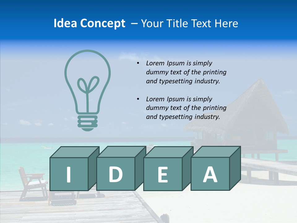 Resort Reef Seaside PowerPoint Template