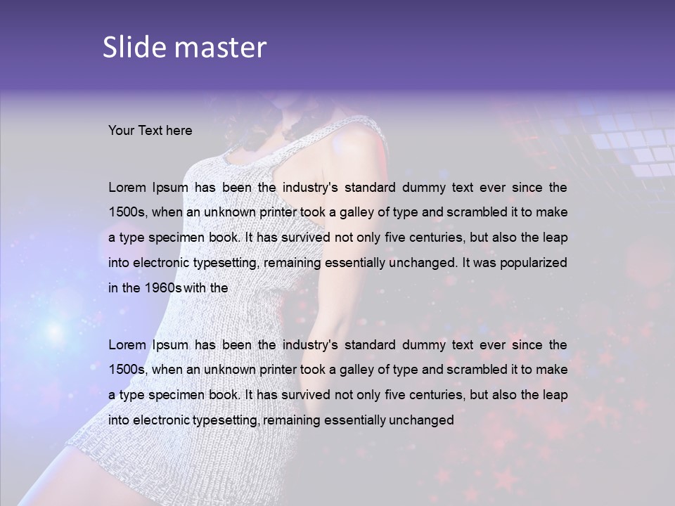 Year Beauty Clubbing PowerPoint Template