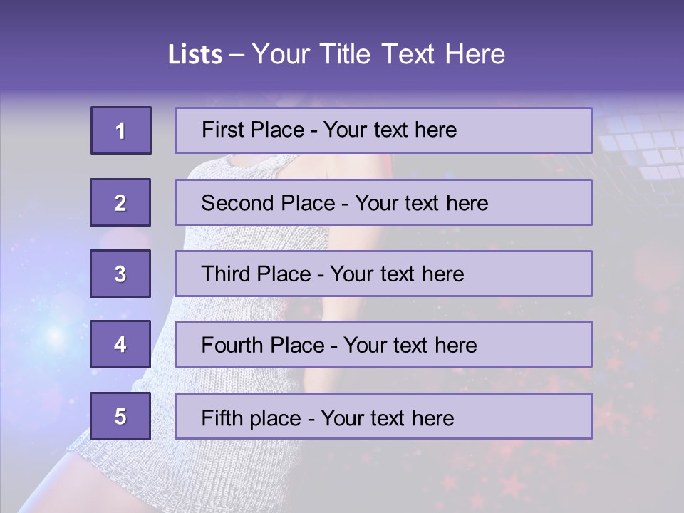 Year Beauty Clubbing PowerPoint Template
