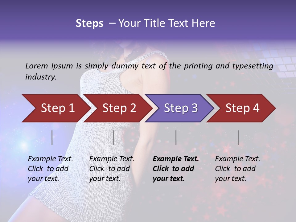 Year Beauty Clubbing PowerPoint Template
