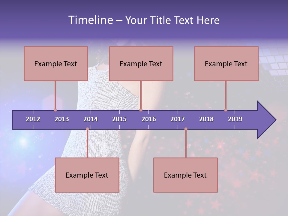 Year Beauty Clubbing PowerPoint Template
