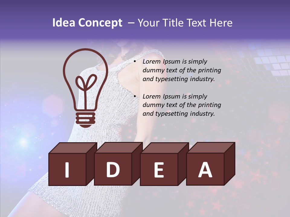 Year Beauty Clubbing PowerPoint Template