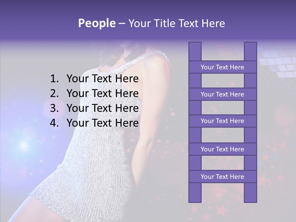Year Beauty Clubbing PowerPoint Template