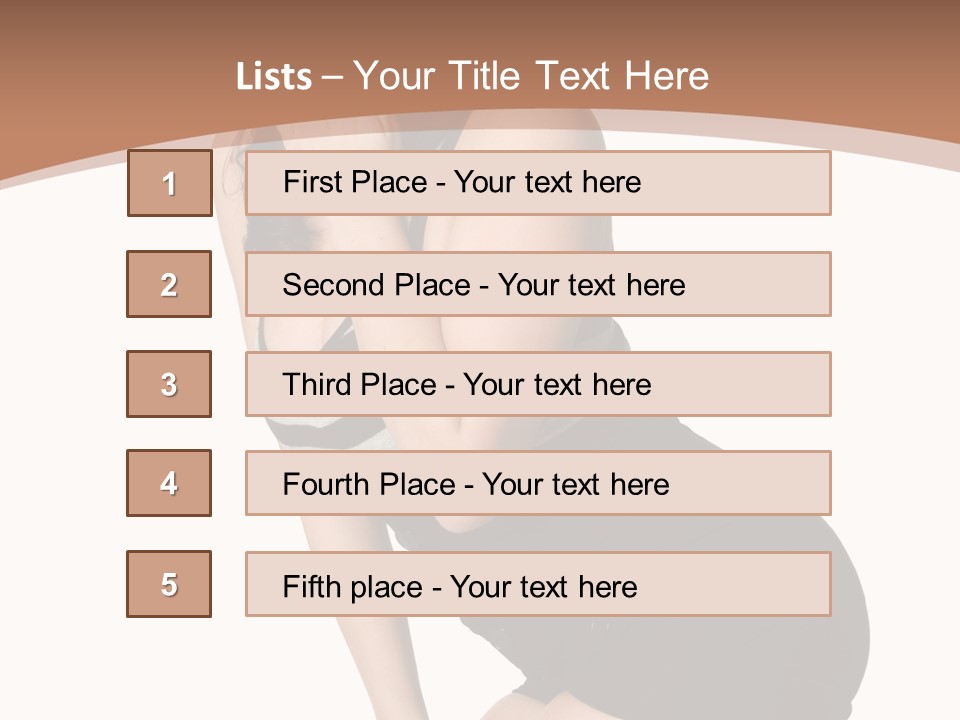Kisses Red Fashion PowerPoint Template