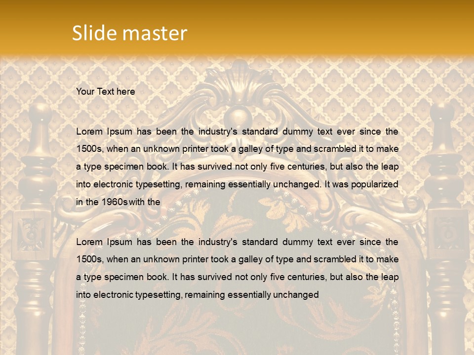 Foliage Elegant Ornament PowerPoint Template