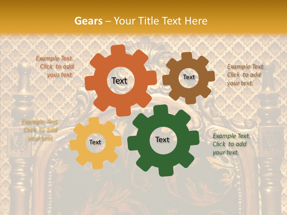 Foliage Elegant Ornament PowerPoint Template