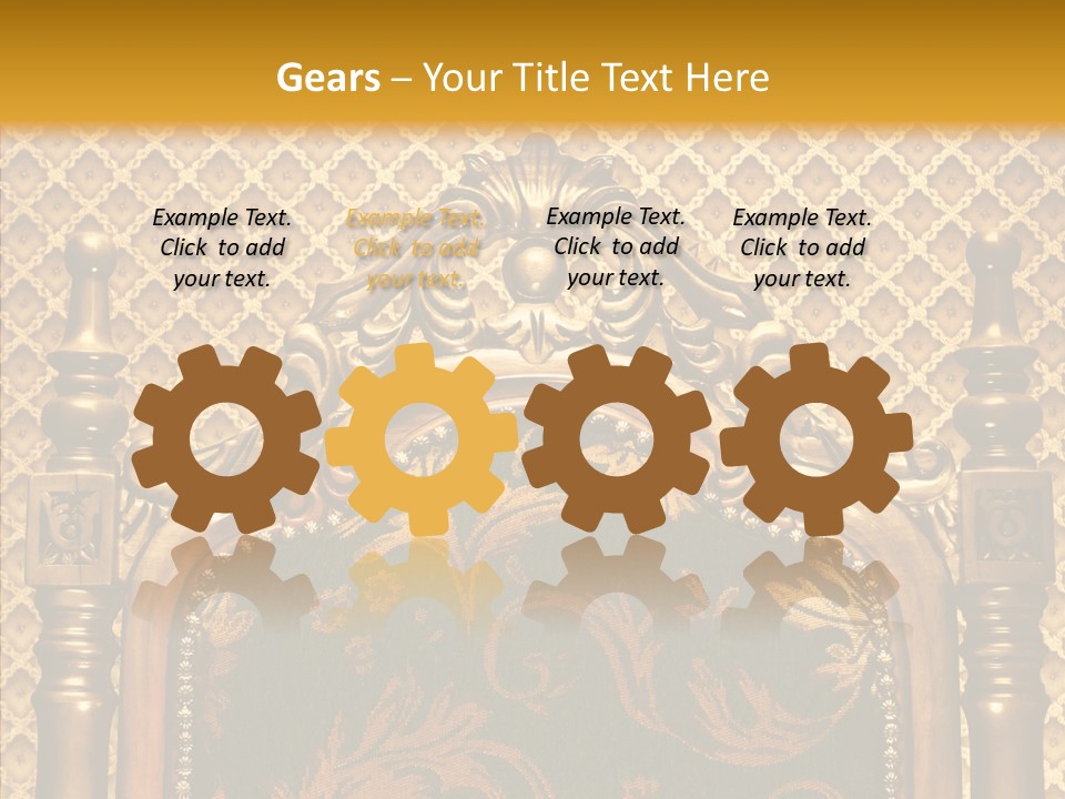 Foliage Elegant Ornament PowerPoint Template