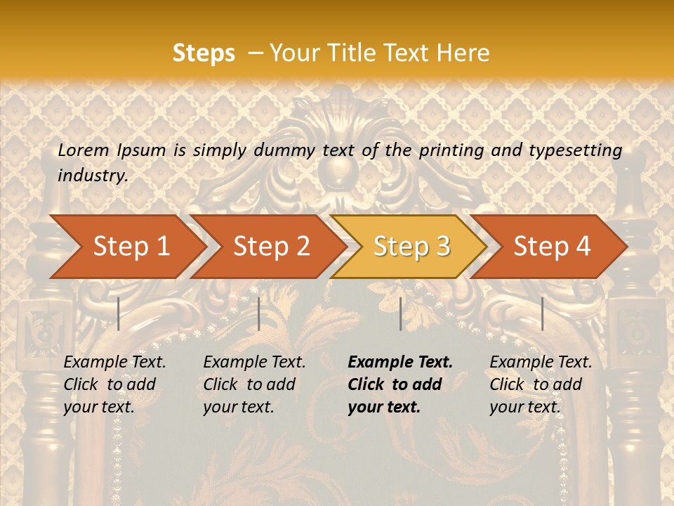 Foliage Elegant Ornament PowerPoint Template