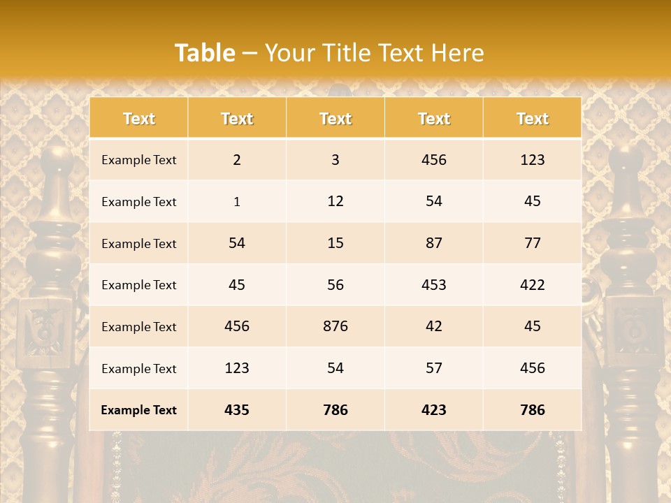 Foliage Elegant Ornament PowerPoint Template