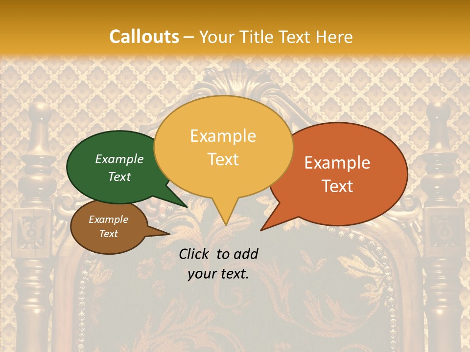 Foliage Elegant Ornament PowerPoint Template