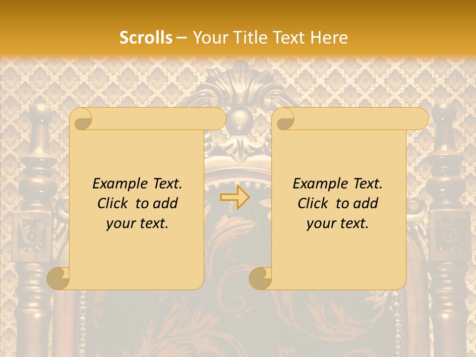 Foliage Elegant Ornament PowerPoint Template