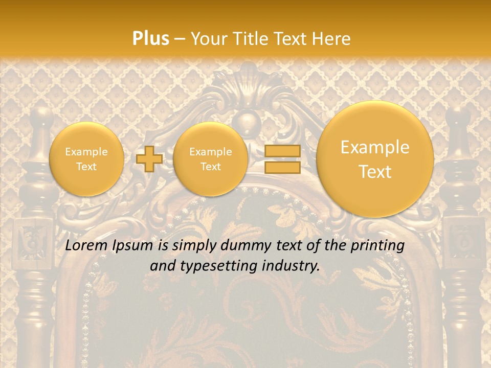 Foliage Elegant Ornament PowerPoint Template