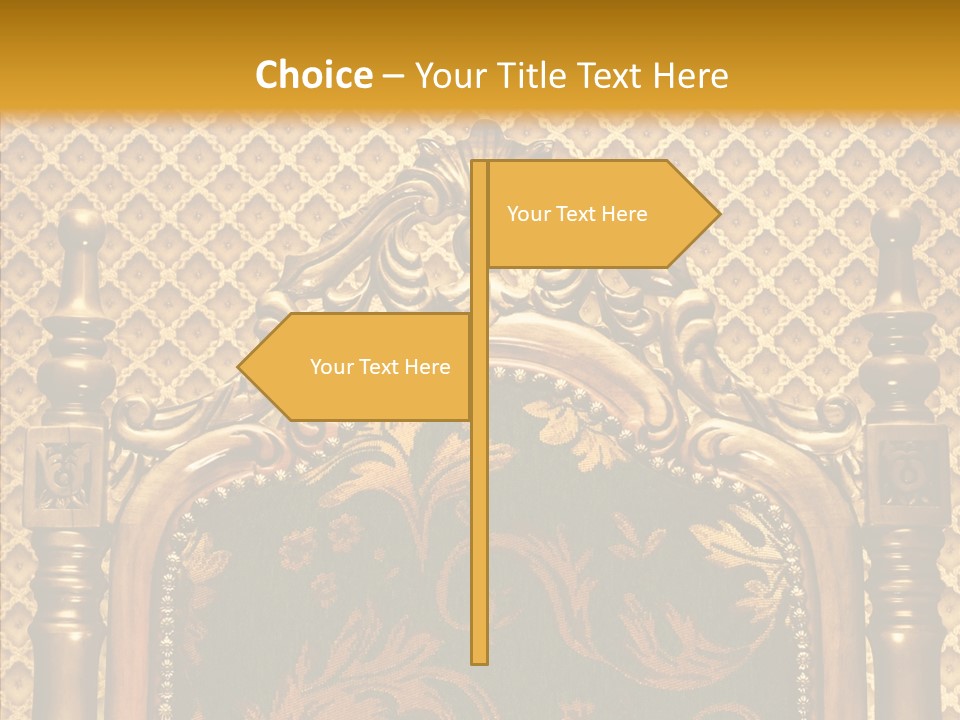 Foliage Elegant Ornament PowerPoint Template